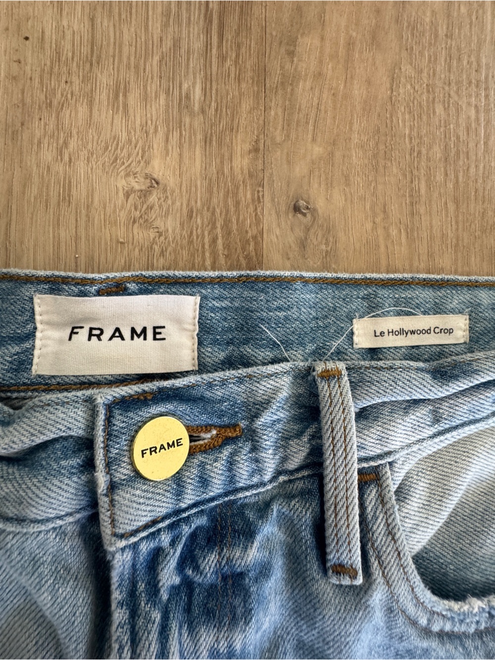 Frame Le Hollywood Crop Released Hem Jeans sz 27 - Picture 3 of 13